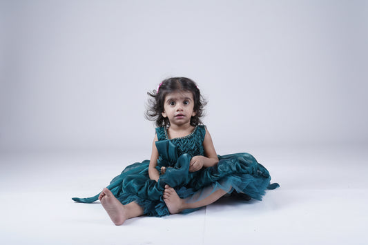 Baby girl party dress with Floral detailing