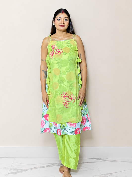Floral Breeze Indo-Western Set